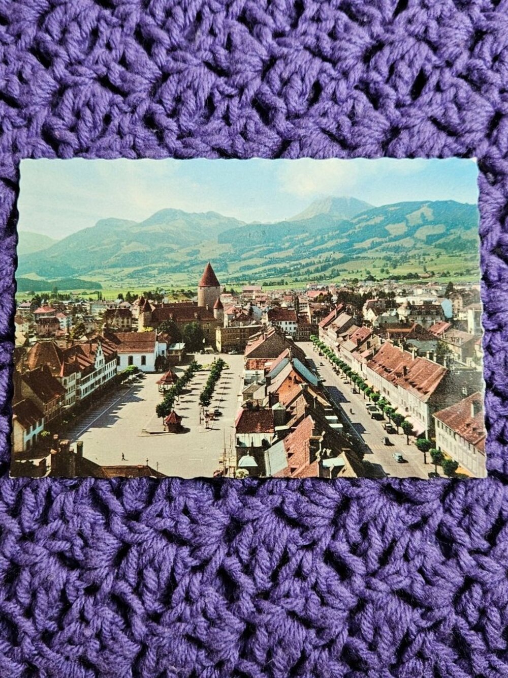 Bulle and the Moleson Postcard